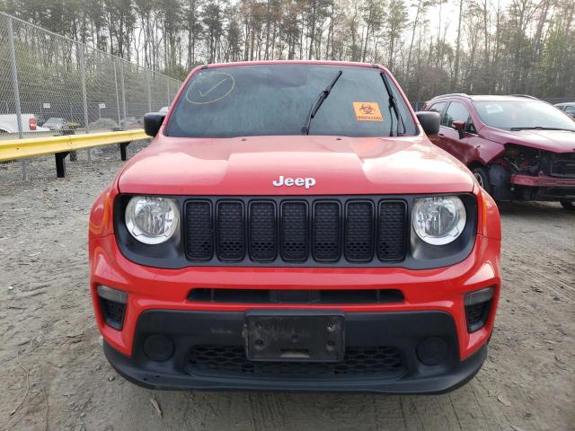 ZACNJBAB4LPM01657 - 2020 JEEP RENEGADE SPORT RED photo 5