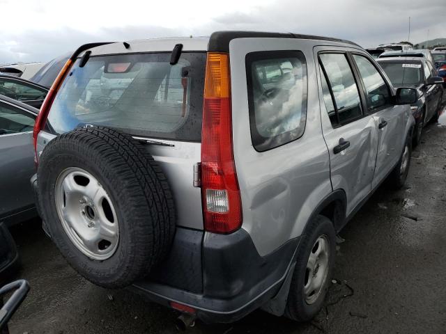 JHLRD68474C023790 - 2004 HONDA CR-V LX SILVER photo 3