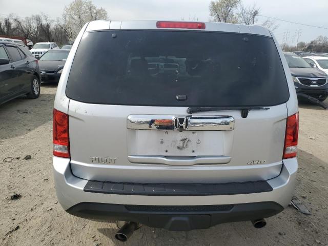 5FNYF4H5XEB026087 - 2014 HONDA PILOT EXL SILVER photo 6