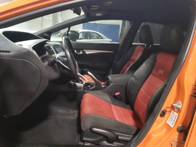 2HGFB6E53EH700742 - 2014 HONDA CIVIC SI ORANGE photo 7