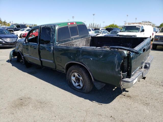 5TBRT341X3S342648 - 2003 TOYOTA TUNDRA ACCESS CAB SR5 GREEN photo 2