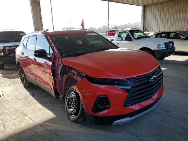 3GNKBHR42MS545596 - 2021 CHEVROLET BLAZER 2LT RED photo 4