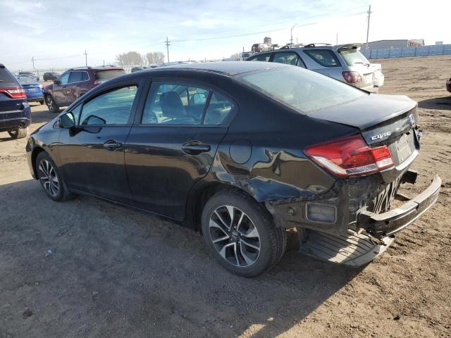 19XFB2F91DE046472 - 2013 HONDA CIVIC EXL BLACK photo 2