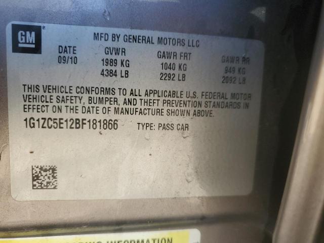 1G1ZC5E12BF181866 - 2011 CHEVROLET MALIBU 1LT TAN photo 12