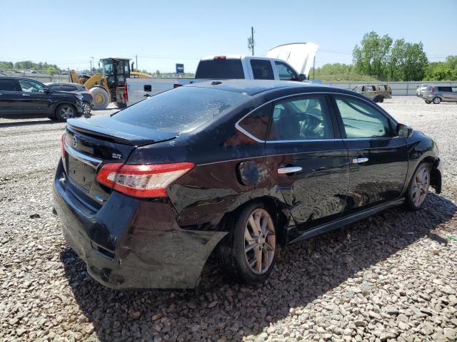 3N1AB7AP6EY266156 - 2014 NISSAN SENTRA S BLACK photo 3