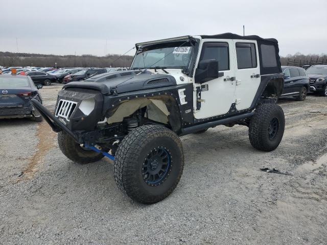 1C4BJWDG1EL251390 - 2014 JEEP WRANGLER U SPORT WHITE photo 1