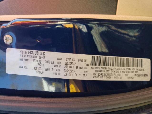 2C4RC1BG2HR654174 - 2017 CHRYSLER PACIFICA TOURING L 蓝色 照片 13