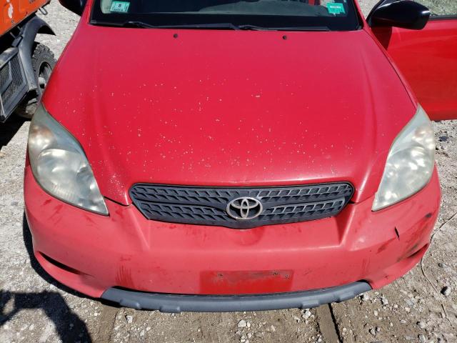 2T1KR32E65C437703 - 2005 TOYOTA COROLLA MA XR RED photo 11