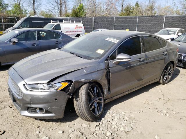 3FA6P0K90DR117171 - 2013 FORD FUSION TITANIUM GRAY photo 1