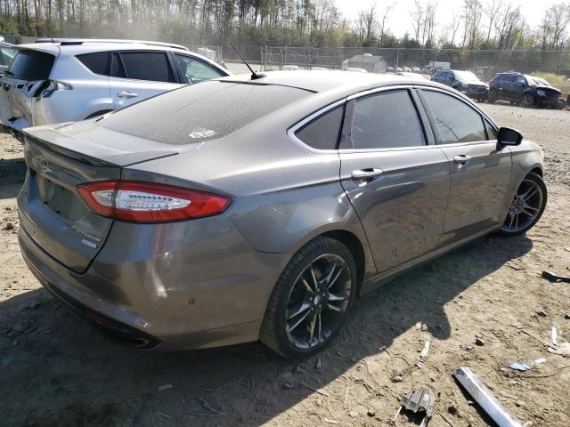 3FA6P0K90DR117171 - 2013 FORD FUSION TITANIUM GRAY photo 3