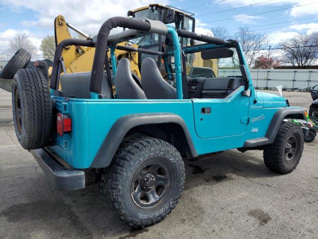 1J4FY29PXWP746741 - 1998 JEEP WRANGLER / SE BLUE photo 3