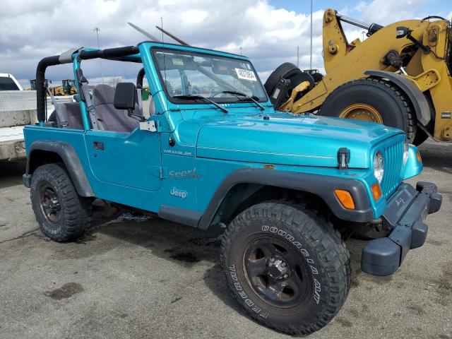 1J4FY29PXWP746741 - 1998 JEEP WRANGLER / SE BLUE photo 4