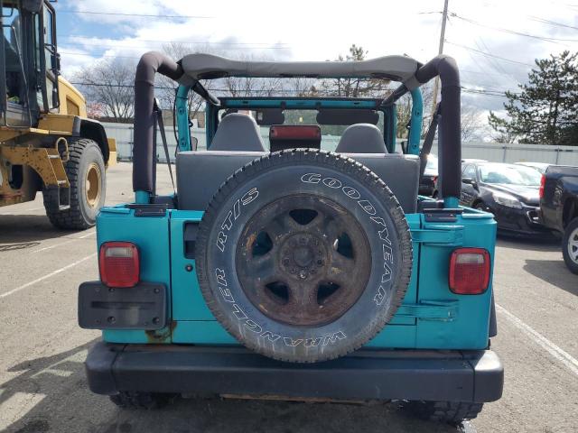 1J4FY29PXWP746741 - 1998 JEEP WRANGLER / SE BLUE photo 6