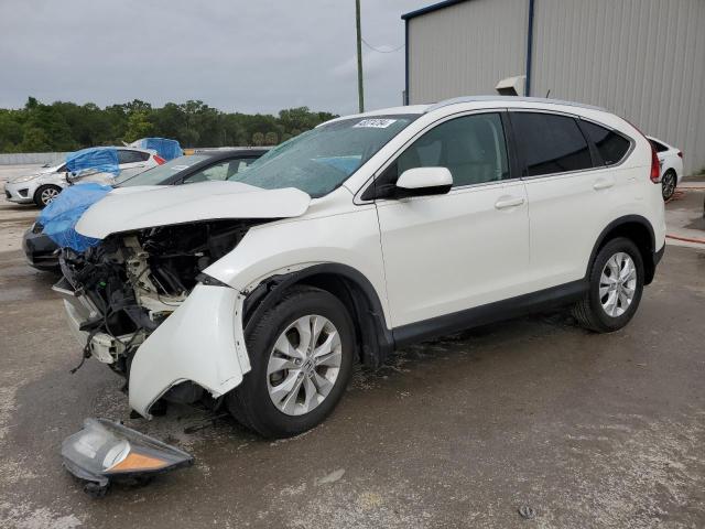 5J6RM4H74CL072529 - 2012 HONDA CR-V EXL WHITE photo 1