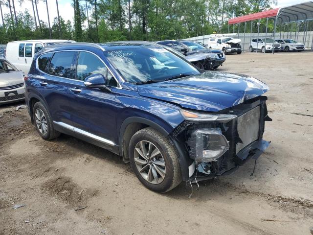 5NMS33AD5LH161094 - 2020 HYUNDAI SANTA FE SEL BLUE photo 4