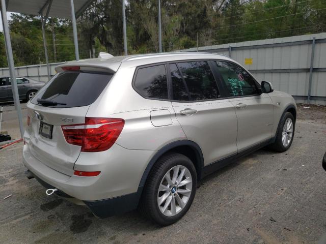 5UXWZ7C5XG0T43097 - 2016 BMW X3 SDRIVE28I SILVER photo 3