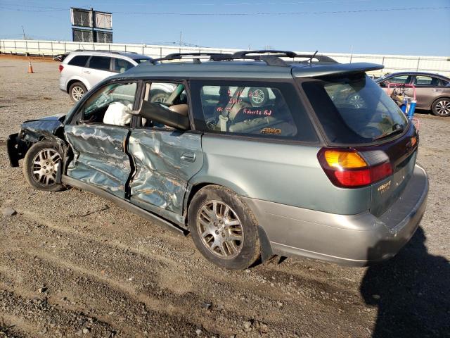 4S3BH806937632009 - 2003 SUBARU LEGACY OUTBACK H6 3.0 LL BEAN GREEN photo 2