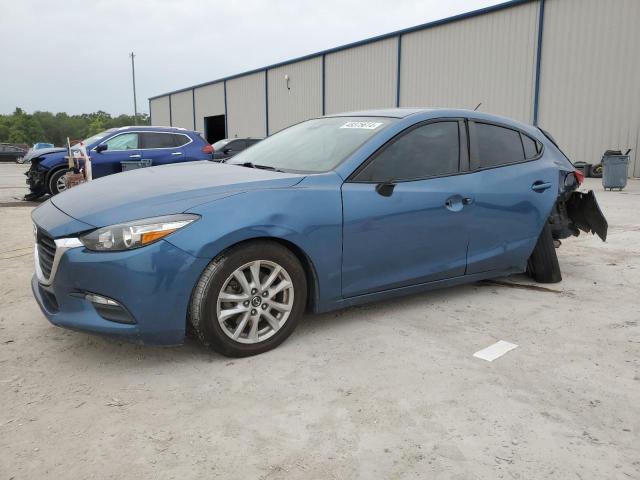 3MZBN1K7XJM266809 - 2018 MAZDA 3 SPORT BLUE photo 1