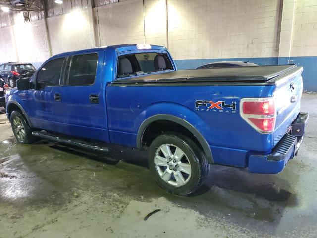 1FTFW1EV9AFD57758 - 2010 FORD F150 SUPERCREW BLUE photo 2