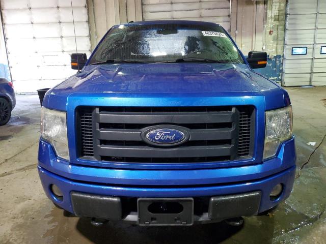 1FTFW1EV9AFD57758 - 2010 FORD F150 SUPERCREW BLUE photo 5