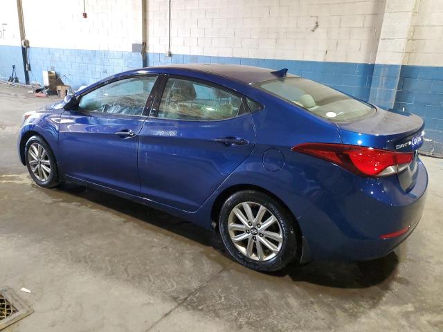 5NPDH4AE4FH616954 - 2015 HYUNDAI ELANTRA SE BLUE photo 2