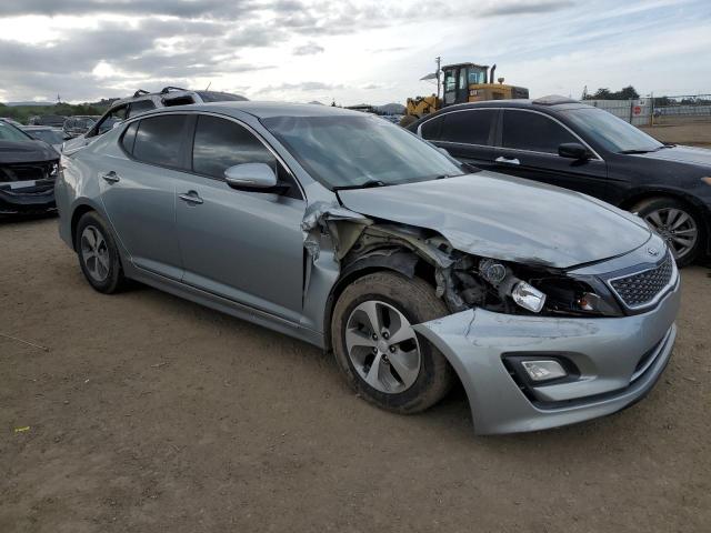 KNAGM4AD5E5067924 - 2014 KIA OPTIMA HYBRID SILVER photo 4