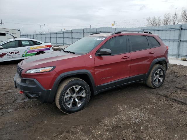 1C4PJMBS6EW147297 - 2014 JEEP CHEROKEE TRAILHAWK RED photo 1