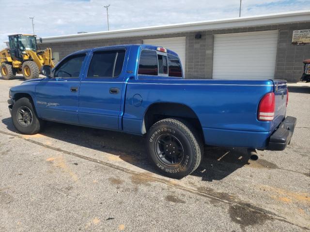 1B7GL2AX0YS746350 - 2000 DODGE DAKOTA QUAD BLUE photo 2