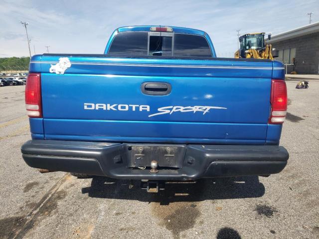 1B7GL2AX0YS746350 - 2000 DODGE DAKOTA QUAD BLUE photo 6