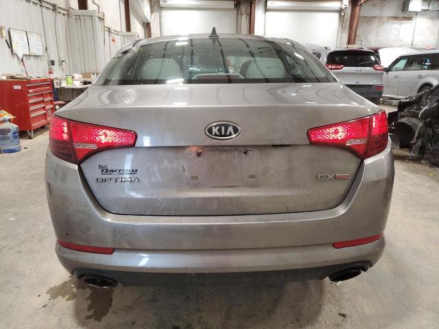 5XXGN4A75CG016975 - 2012 KIA OPTIMA EX GRAY photo 6