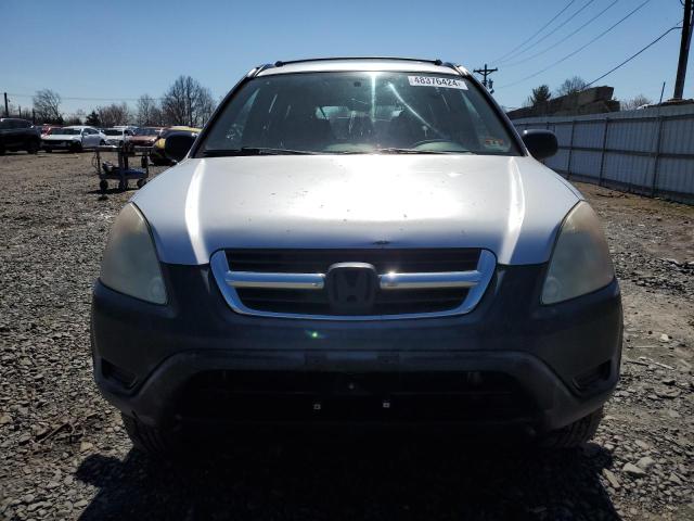 JHLRD78452C002973 - 2002 HONDA CR-V LX SILVER photo 5