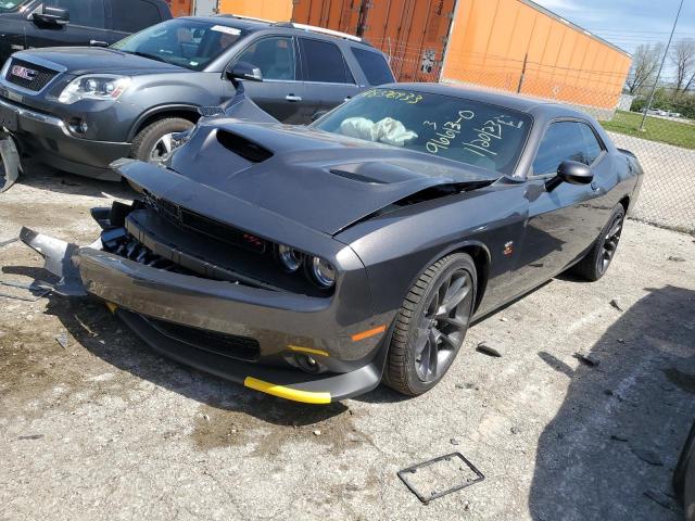 2C3CDZFJ0NH254742 - 2022 DODGE CHALLENGER R/T SCAT PACK GRAY photo 1