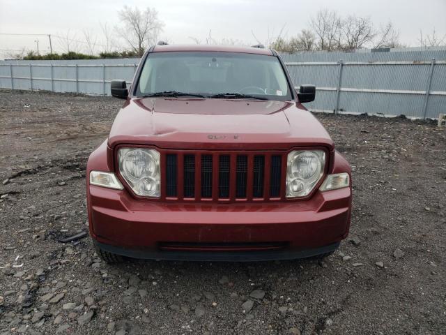 1J8GN28K48W266933 - 2008 JEEP LIBERTY SPORT BURGUNDY photo 5