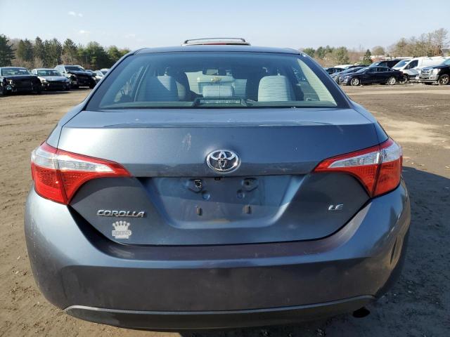 2T1BURHEXEC206344 - 2014 TOYOTA COROLLA L GRAY photo 6