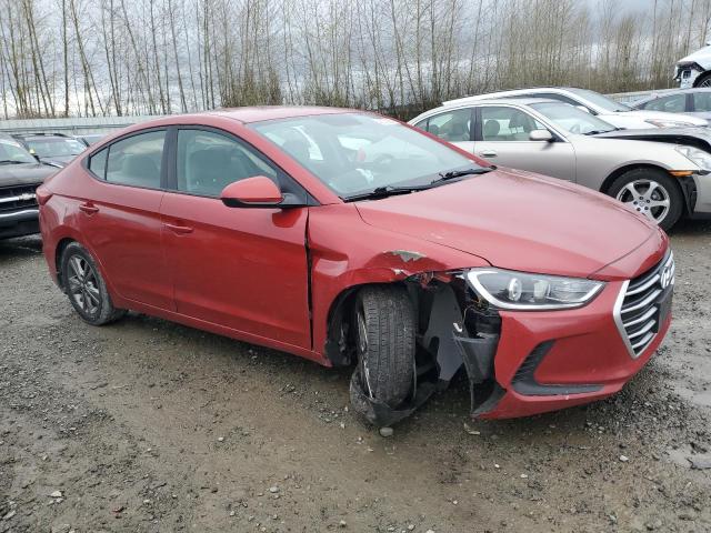 5NPD84LF5HH061943 - 2017 HYUNDAI ELANTRA SE RED photo 4