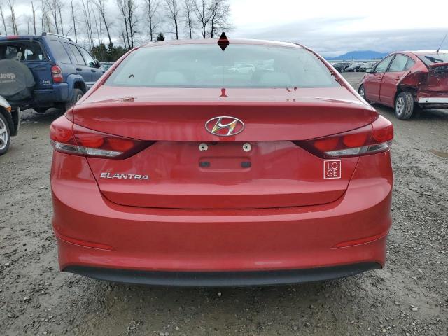 5NPD84LF5HH061943 - 2017 HYUNDAI ELANTRA SE RED photo 6