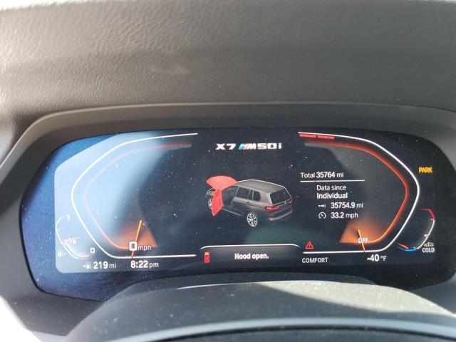 5UXCX6C05M9G44135 - 2021 BMW X7 M50I BLACK photo 9