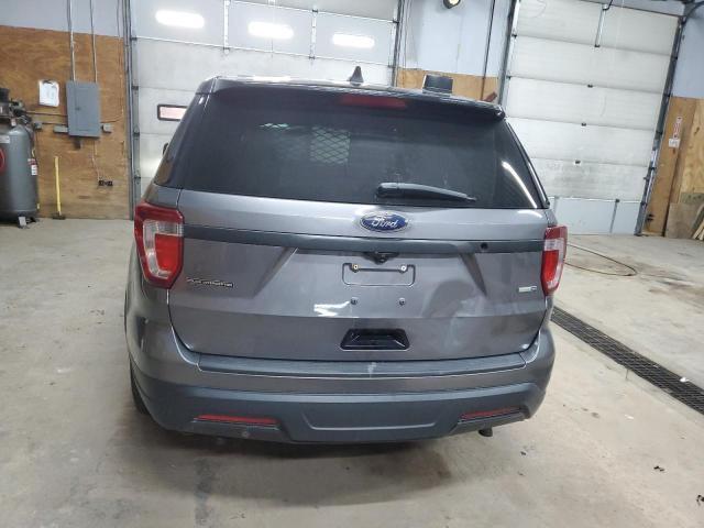 1FM5K8AR1JGA46369 - 2018 FORD EXPLORER POLICE INTERCEPTOR GRAY photo 6