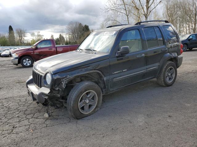 1J4GL48KX4W208614 - 2004 JEEP LIBERTY SPORT BLACK photo 1