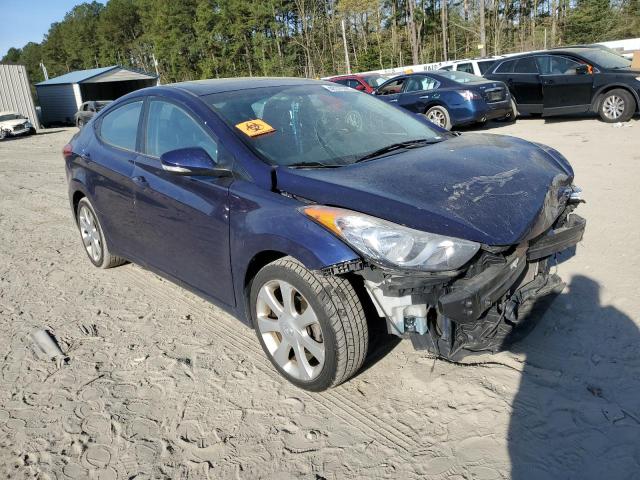 5NPDH4AE0DH233929 - 2013 HYUNDAI ELANTRA GLS BLUE photo 4