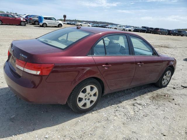 5NPET46C88H301734 - 2008 HYUNDAI SONATA GLS MAROON photo 3