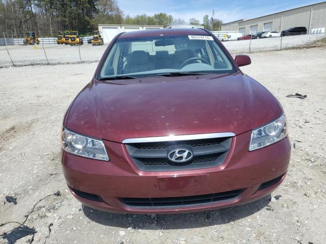 5NPET46C88H301734 - 2008 HYUNDAI SONATA GLS MAROON photo 5