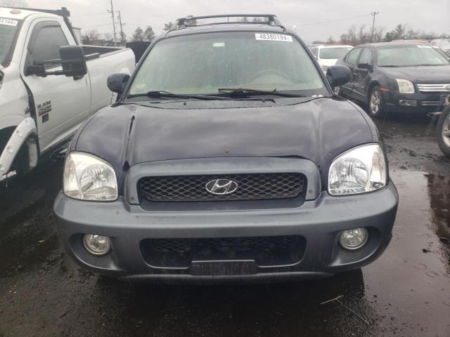 KM8SC73DX4U848680 - 2004 HYUNDAI SANTA FE GLS BLUE photo 5