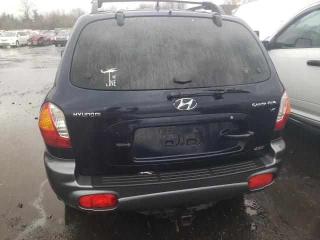 KM8SC73DX4U848680 - 2004 HYUNDAI SANTA FE GLS BLUE photo 6