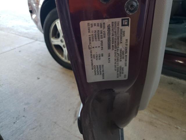 1GNDV23188D200980 - 2008 CHEVROLET UPLANDER LS 勃艮第红 照片 13