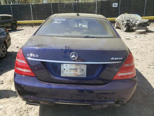 WDDNG9EBXDA527551 - 2013 MERCEDES-BENZ S550 550 4MATIC BLUE photo 6