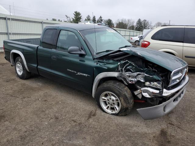 1B7GL22N7YS658179 - 2000 DODGE DAKOTA GREEN photo 4