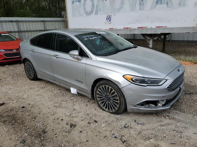 3FA6P0RU7JR143501 - 2018 FORD FUSION TITANIUM/PLATINUM HEV SILVER photo 4