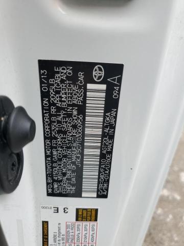 JTKJF5C71D3060956 - 2013 TOYOTA SCION TC თეთრი ფოტო 12