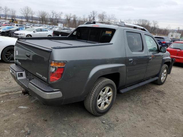 2HJYK16577H516315 - 2007 HONDA RIDGELINE RTL GRAY photo 3